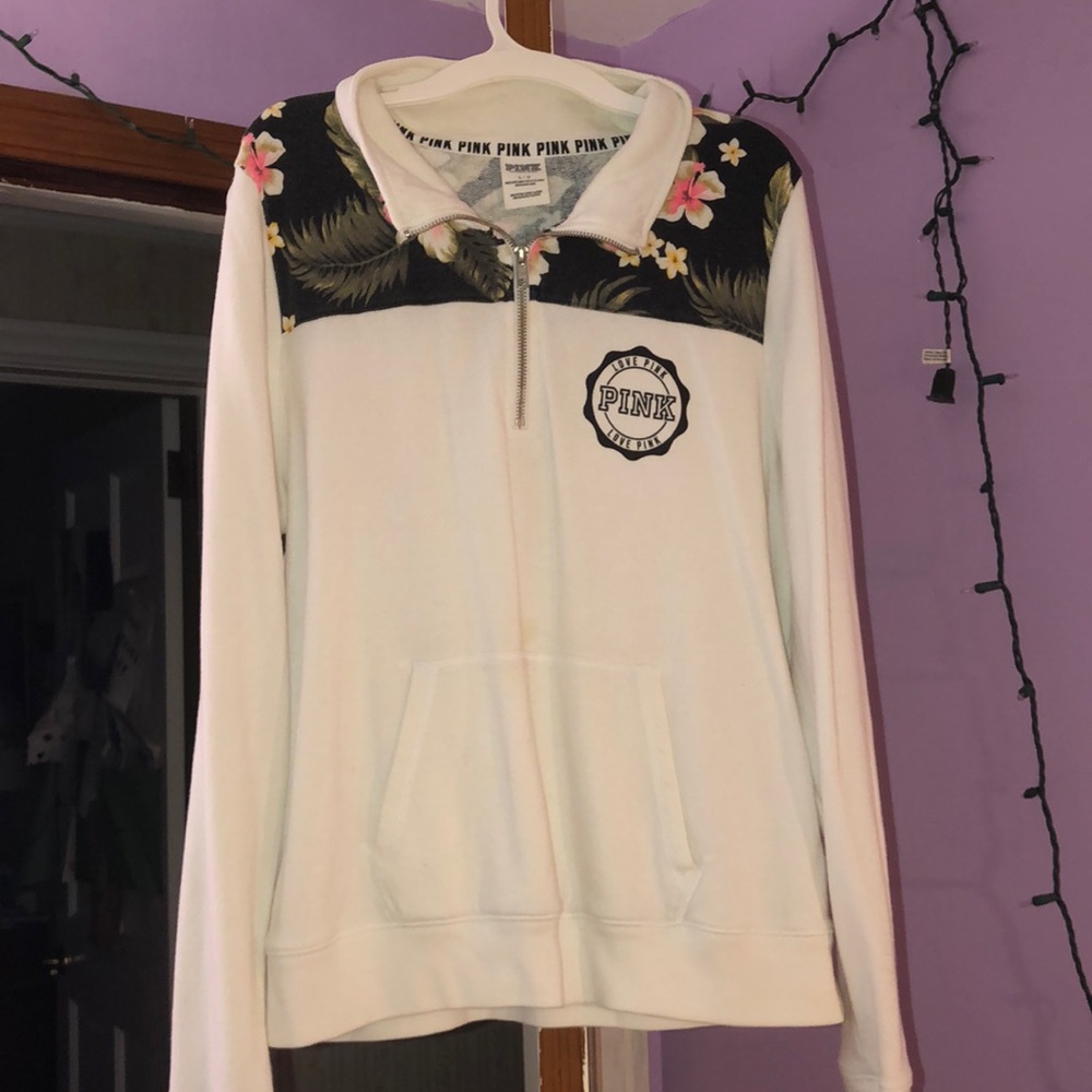 Pink 1/4 zip for sale. Great condition.